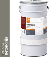 OAF PRO 2K Epoxy Vloercoating CD20 Betongrijs (RAL 7023) 5 kg - Vloerverf - Slijtvast, naadloos en vloeistofdicht - Eenvoudig Schoon te maken