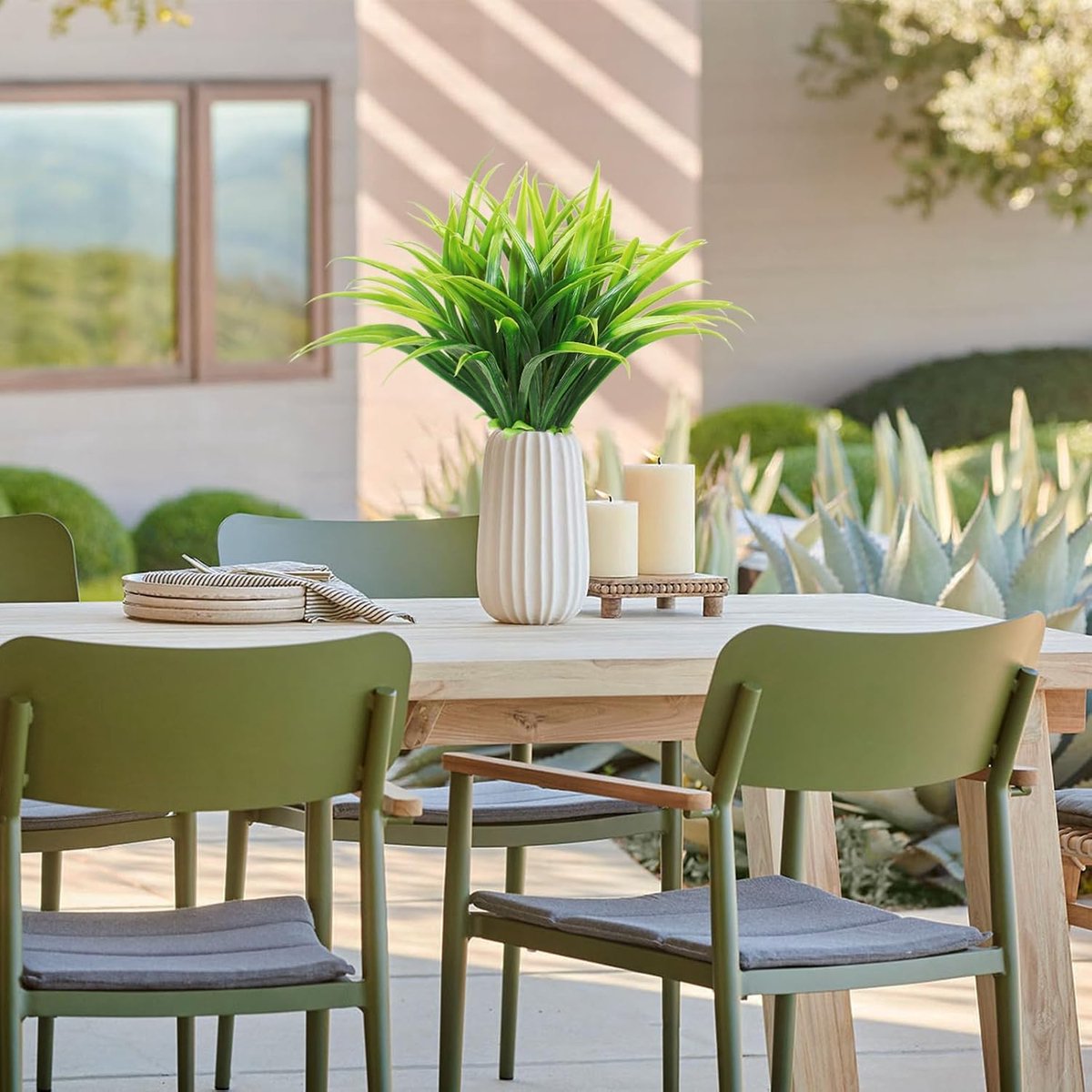 Dremisland Kunstbloemen Outdoor 8 STKS Faux Buxus Heesters met Calla