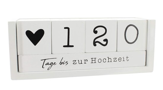 Foto: Aftelkalender met houten kubus naadloze dagtelling perfect voor feestdagen