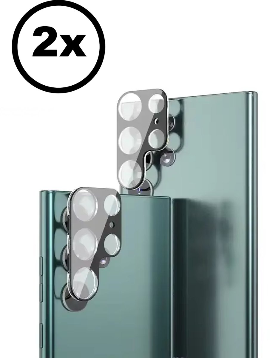 VOWLUX Camera Glass Full-Cover Screenprotector 2 Stuks voor Samsung Galaxy S24 Ultra – Gehard Glas – 9H Bescherming