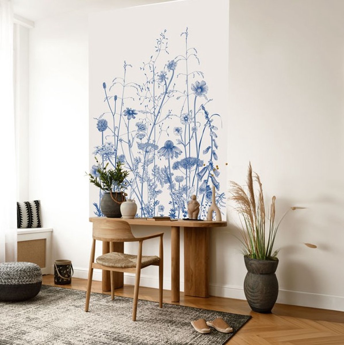 behangpaneel BORDER Delfts blauw 150x220 cm