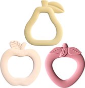 ByTwinly Bijtring Baby – Siliconen Bijtring – Bijtringen – Koelbijtring – Bijtspeeltje & Bijtspeelgoed – Baby Speelgoed – 100% Siliconen – BPA Vrij – Flexibel – Doorkomende Tandjes – Vanaf 0 Maanden – Kraamcadeau – Babyshower Cadeau – Baby Bijtring