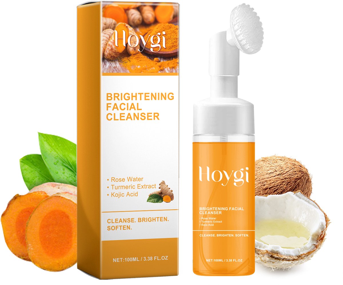 Hoygi Turmeric Cleanser – Gezichtsreiniger – Diep Reinigend – Egaliseert – Verzacht en Verheldert