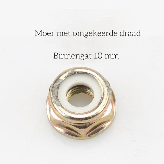 5 stuks—Adapterkit met- Geschikt voor de meeste grasmaaiers met rechte as, bosmaaiers en onkruidverdelgers (bovenste en onderste drukplaten, beschermkappen, moeren met omgekeerde schroefdraad, binnenzeskantdoppen) — afbeelding 2