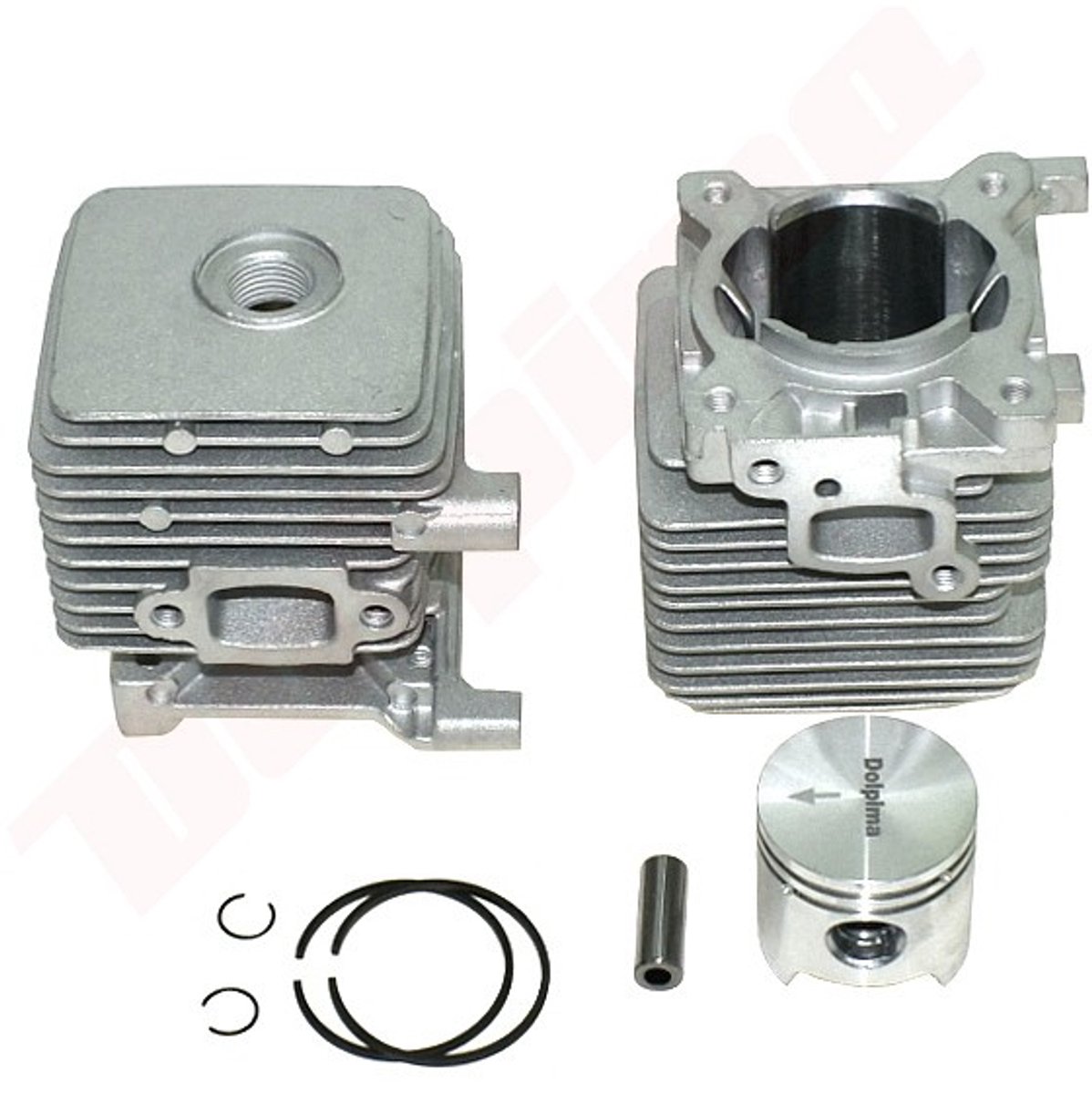 Cilinder met Zuiger passend op STIHL FS 55 34mm ( 4140 020 1202 ) Merk BPC Parts