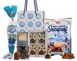 Geschenkset vrouwen - mannen - Cadeau voor man en vrouw - Cadeauset - Giftset met Hollandse snoep en chocolade