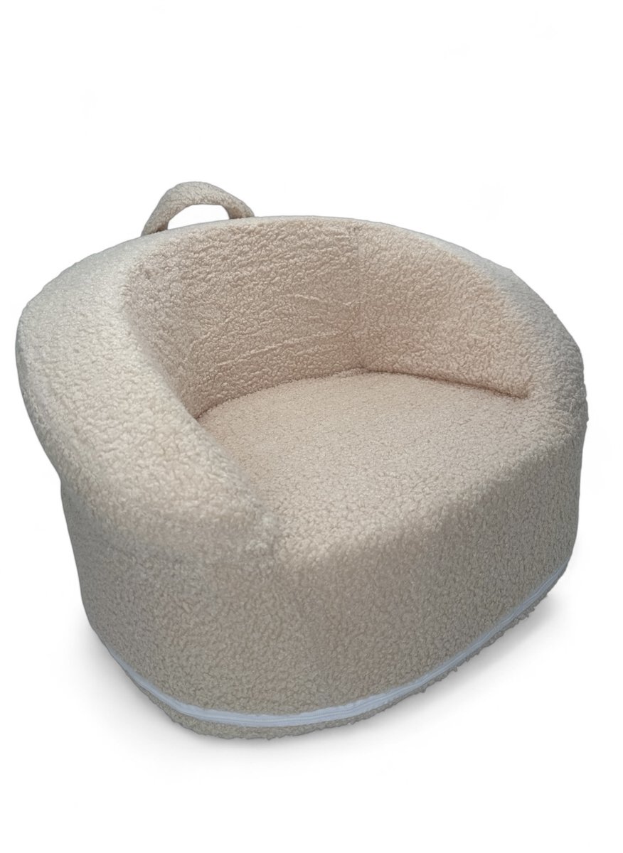 Liefjes & Co Teddy Fluffy Sofa - Kinderfauteuils - Kinderstoel - Kindersofa - Beige