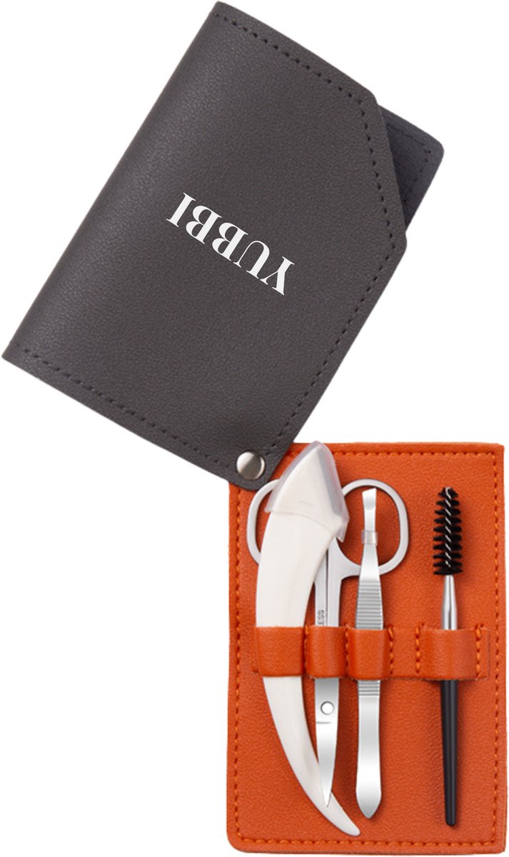 YUBBI Wenkbrauw Epileer Pincet Set - Tweezer Set - Wenkbrauw Mesje - Dermaplanning - Trimmer - Opbergetui