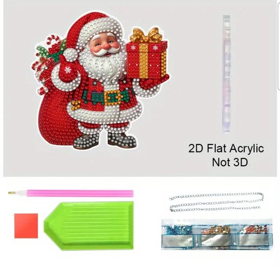 Kerstman met cadeaus | Diamond painting - Diamond Painting Expert
