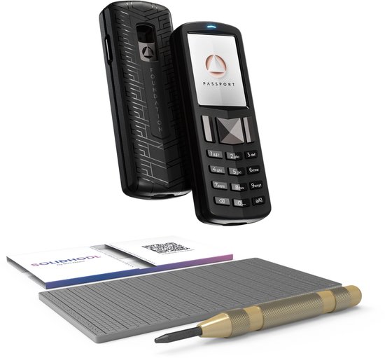Passport Core Stealth + SOLIDHODL - Bitcoin only hardware wallet met metalen backup - Voordeelbundel - Hardware Wallet - Wallet voor Bitcoin - Air gapped