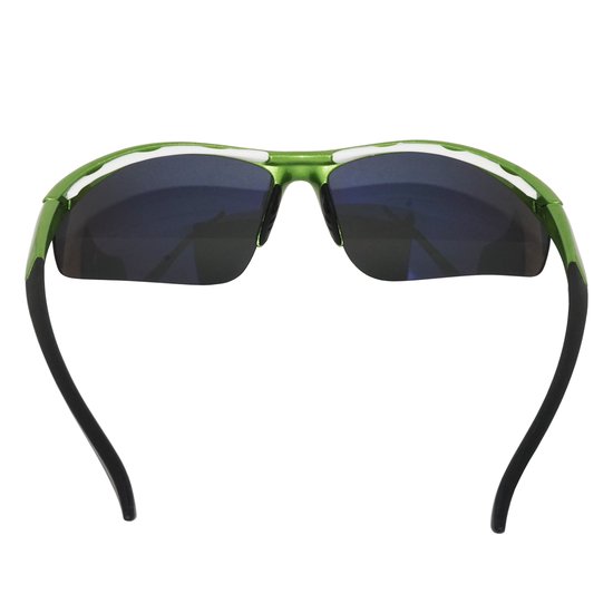 WK Premium TR90 Sport Zonnebril - Metallic Groene TR90 Frame met Zachte Neus- & Oorpads - Gepolariseerde TAC UV400 Lenzen met Zilveren REVO Coating - Comfort & Stijl voor Onderweg van WK Premium — afbeelding 5