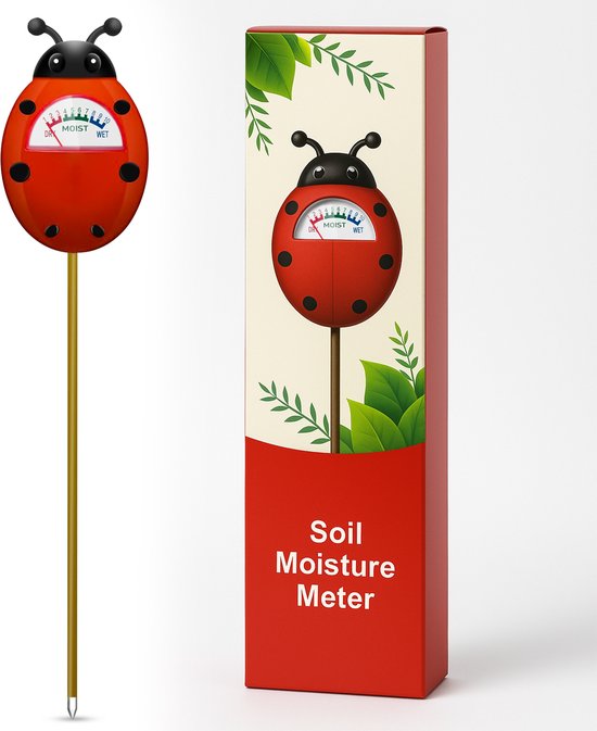 Watermeter plant: dit zijn de 17 aanraders 9 Vochtmeter voor Planten Lieveheersbeestje design - Vochtigheidsmeter - Binnen en Buiten - Vochtmeter Grond - Watermeter - Tuinartikelen -Vochtigheidsmeter - Vochtmeter Grond