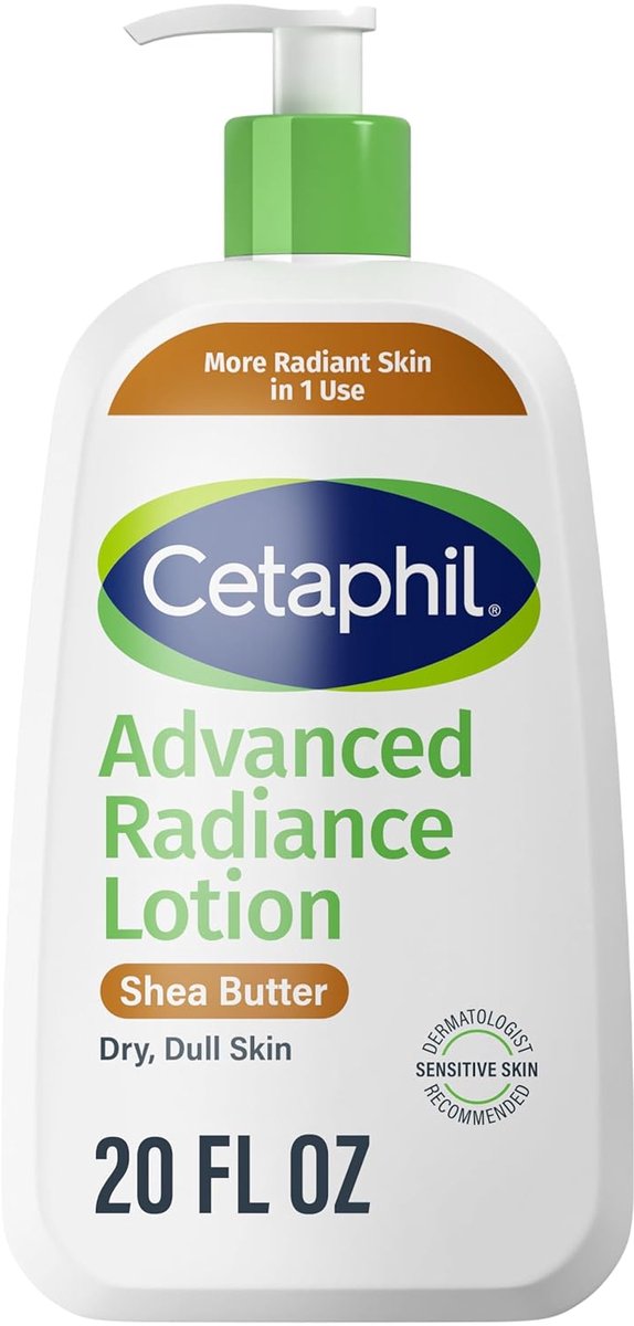 Cetaphil Advanced Radiance Body Lotion – Shea Butter – Voor Droge & Gevoelige Huid – 591 ml