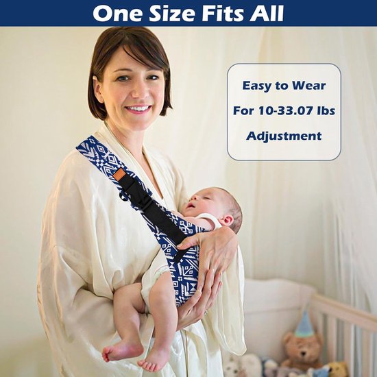 Draagzak - Draagdoek - Draagzakken - Voordrager - Draagbare Draagzak - Heupdrager - Ademend & Veilig - Baby Draagzak - Peuter - Chouderdrager - Kinder - Verstelbare Ergonomische Draagzak Voor Peuters - Blauw