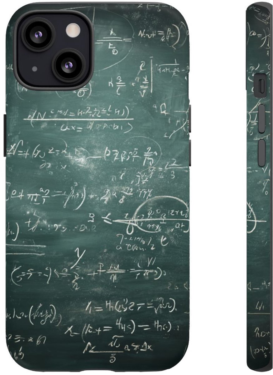 Wiskundige Formules op Schoolbord – Telefoonhoesje Geschikt voor iPhone 13