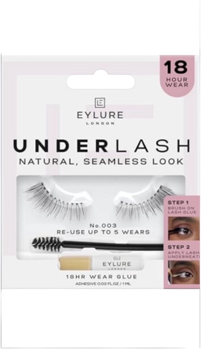 Eylure London Under-Lash wimpers NATURAL, Seemless look +Lijm