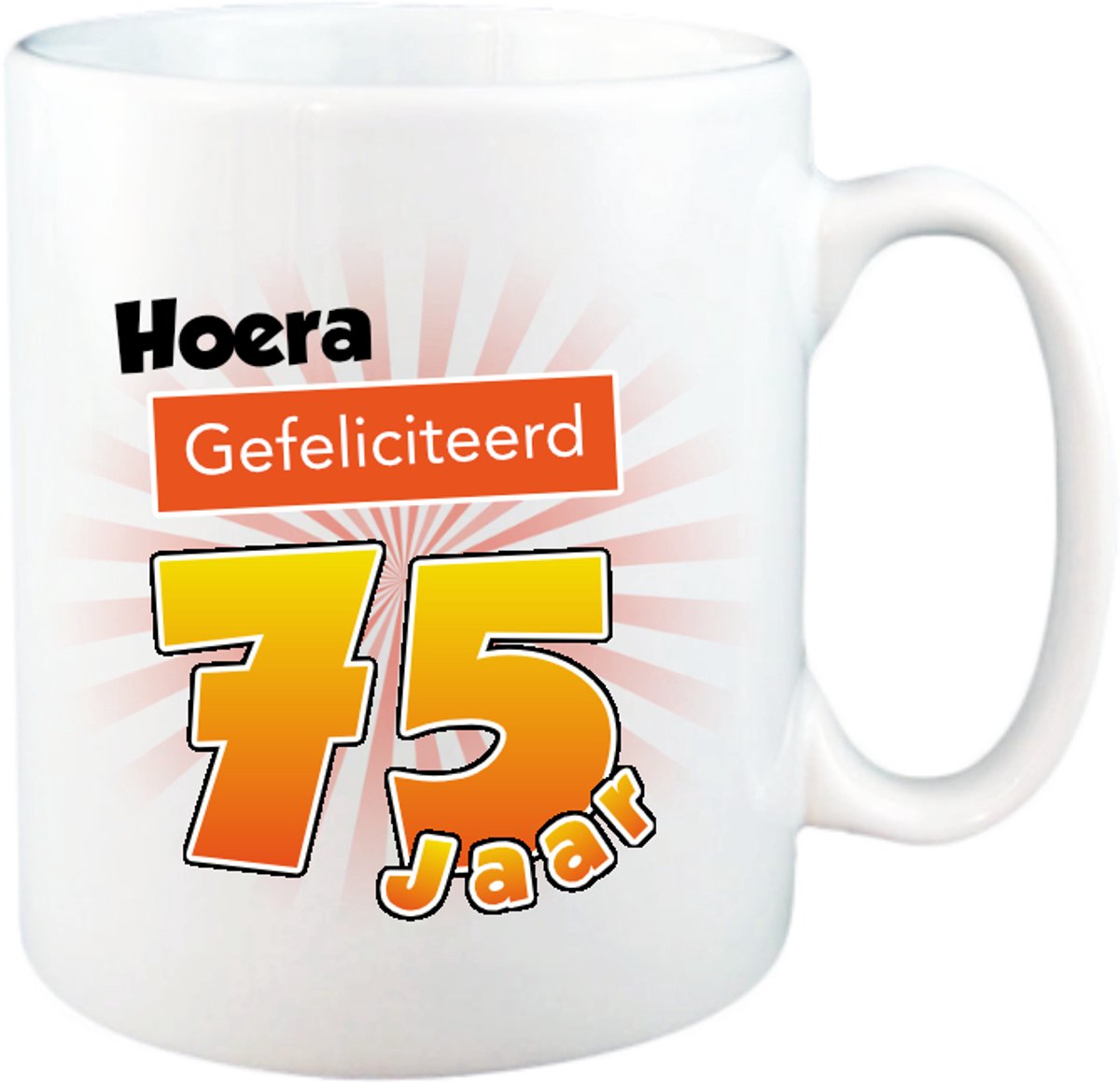 Mok 75 Jaar - Verjaardagscadeau 75 Jaar