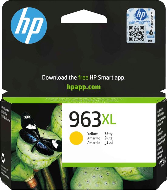 HP Original Ink Cartridge HP 3JA29AE#301 Yellow