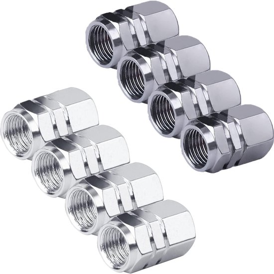 18 stuks Franse aluminium ventieldoppen voor de fiets - Banddoppen set met stofhoezen