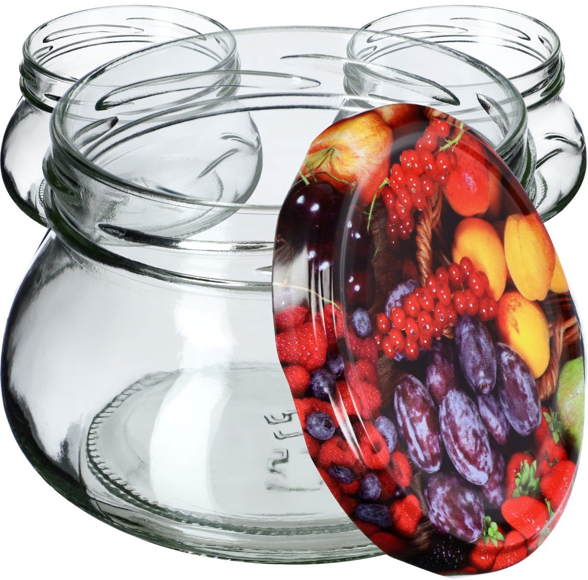 KADAX Petits pots de conserve 200 ml - Mini bocaux à confiture fi66 mm