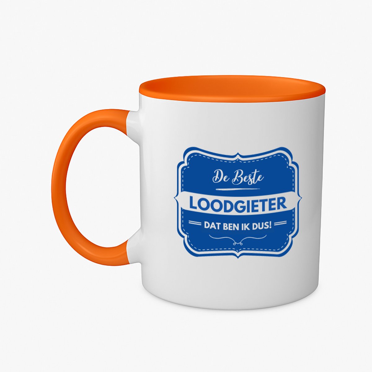 Hacebo® - De beste loodgieter koffiebeker oranje - Loodgieter - loodgieters - thee mok - koffie beker - werk - afscheidscadeau - verjaardagscadeau - kado - koffiemok - 350 ML inhoud