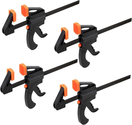 Eenhandige klem - Staafklemset voor houtbewerking en doe-het
