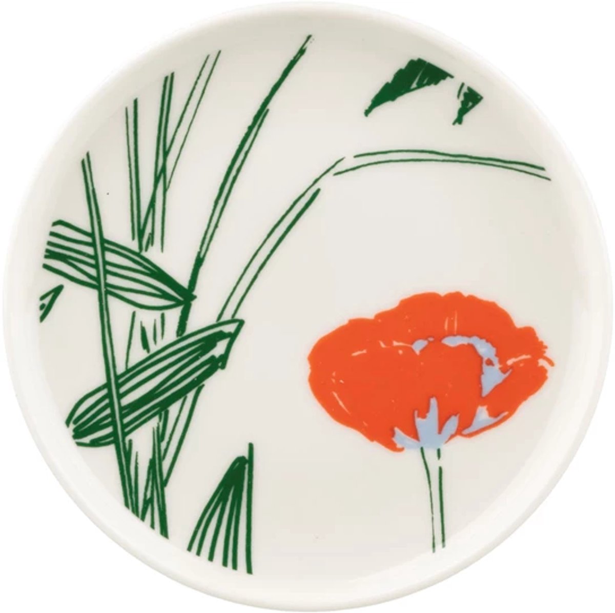 Marimekko Oiva / Puutarhakutsut plat bord D13.5cm oranje