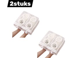 2 artikelen - Schoenwaszakken - Mesh schoenwaszakken - Mesh schoenwaszakken voor sneakers - Verdikt - Hangend drogende meshzak - Geschikt voor sneakers, sportschoenen en slippers - Machinewasbaar - Vormvast