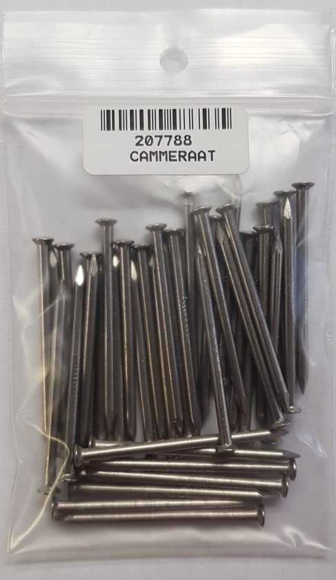 Clou en acier inoxydable – clou – tête ronde – 2,1x40 mm – matériel de montage en acier inoxydable – 50 grammes