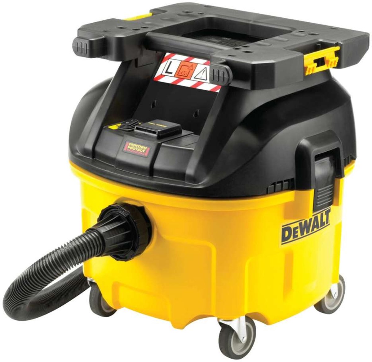 DeWALT - Industriële stofzuiger 1400 W, volume 30 l, TSTACK adapter DWV901LT