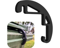 container clip - 120 liter - Zwart - afvalcontainerclip voor natuurlijke ventilatie -