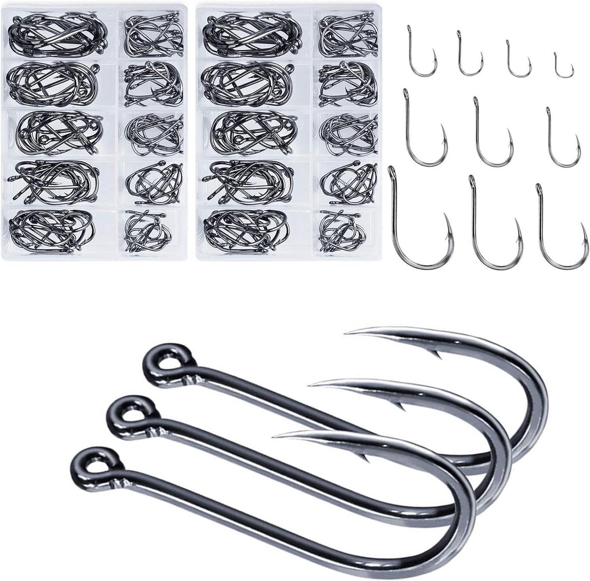 Allecto Plus - Kleine Visaccessoires met Scherpe Vishaak voor Karpervissen - 200 Stuks