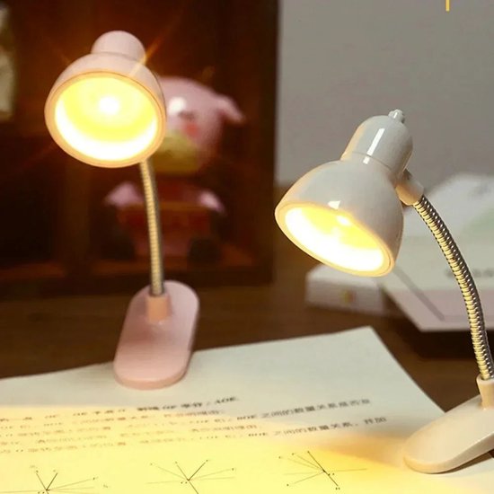 WiseGoods Premium LED Bureaulamp met Klem – Leeslamp – Flexibele Boeklamp – Wit – Cadeau - Leeslampje - Leeslampjes - Bedlamp — afbeelding 5