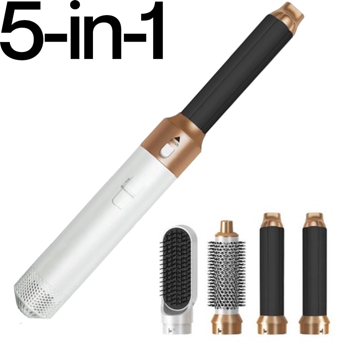 Multifunctionele Warme Luchtborstel - 5-in-1 Stijltang - Föhnborstel - Haardroger met 5 Opzetstukken - Multistyler - Cadeau voor vrouw