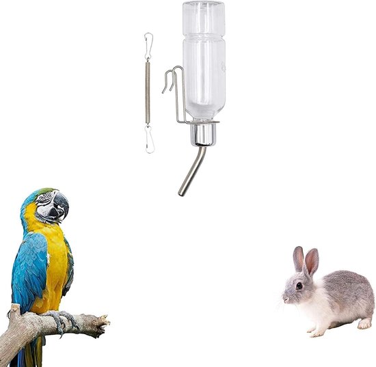 Verwarmde Konijn Waterfles, 32 Oz No Drip Waterfles Voor Konijnen Cavias Fretten Vogels Valkparkiet