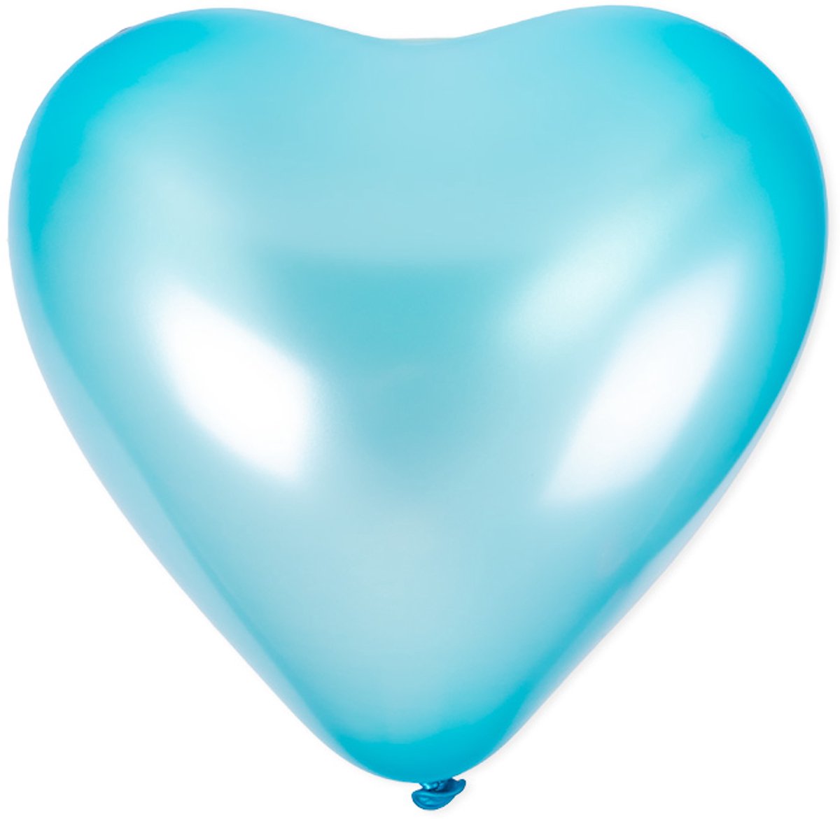 Folie ballonnen | kleur parelmoer licht blauw | hartvormig | ca. 30 cm | 3 stuks