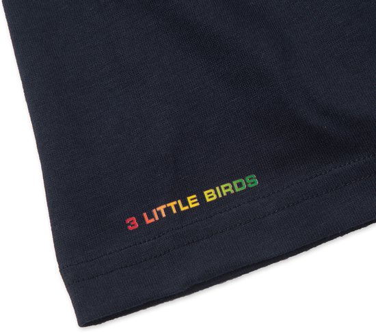 T-shirt bleu marine 3 Little Birds - AFCA - Amsterdam - Trois petits oiseaux - Reggae
