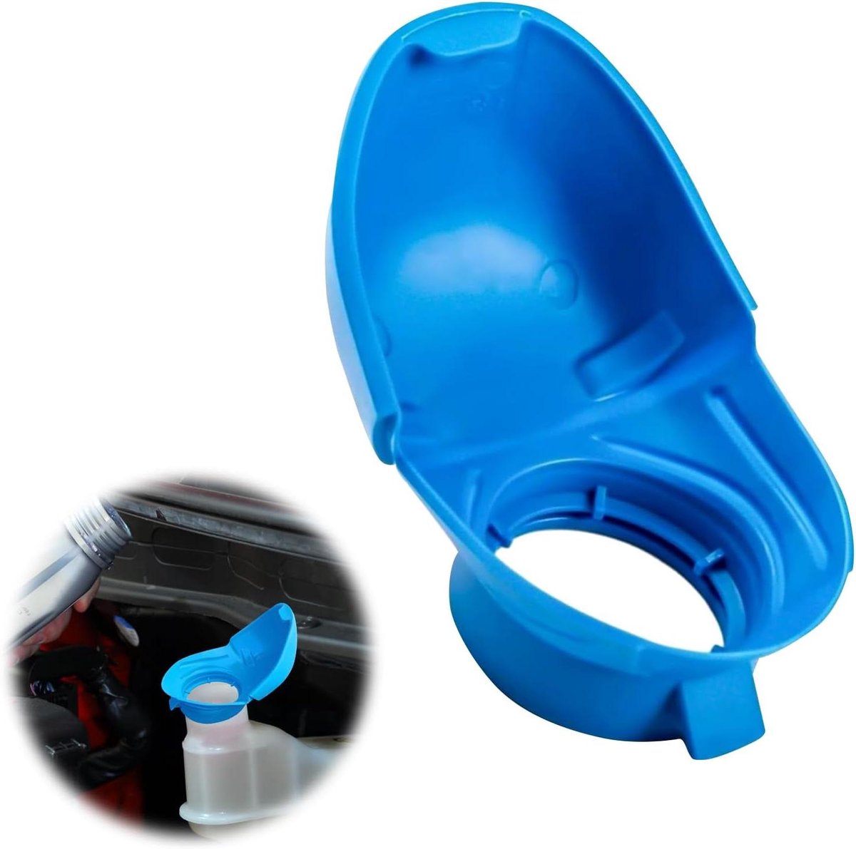 Allecto Plus - Ruitenwisserreservoirdop reservekop voor dweilwaterreservoir, blauw - geschikt voor Peugeot en Citroen auto's. Helpt bij het bijvullen van ruitenwisservloeistof.