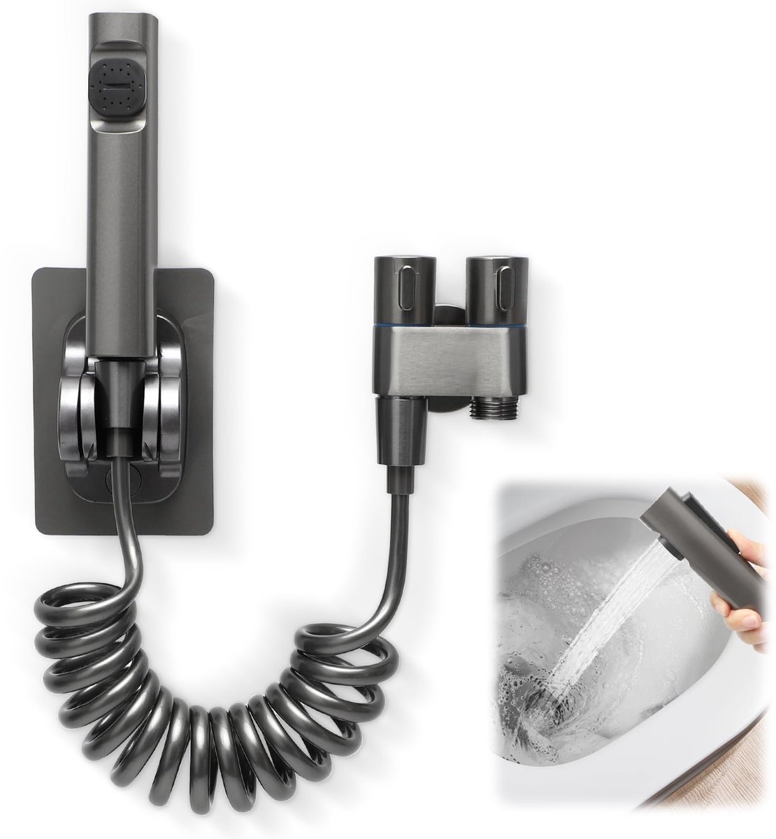 Ibenzoa® Handdouche Set voor Toilet, Badkamers en Tuinen met Dubbelfunctie Design