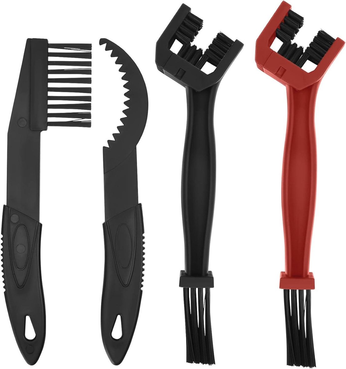 Bicycle en Motorcycle Ketting Reinigingsborstel Set - 4 Stuks Voor MTB en Motorfiets