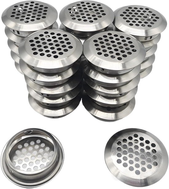 19mm rond ventilatierooster voor keuken, badkamer, kast