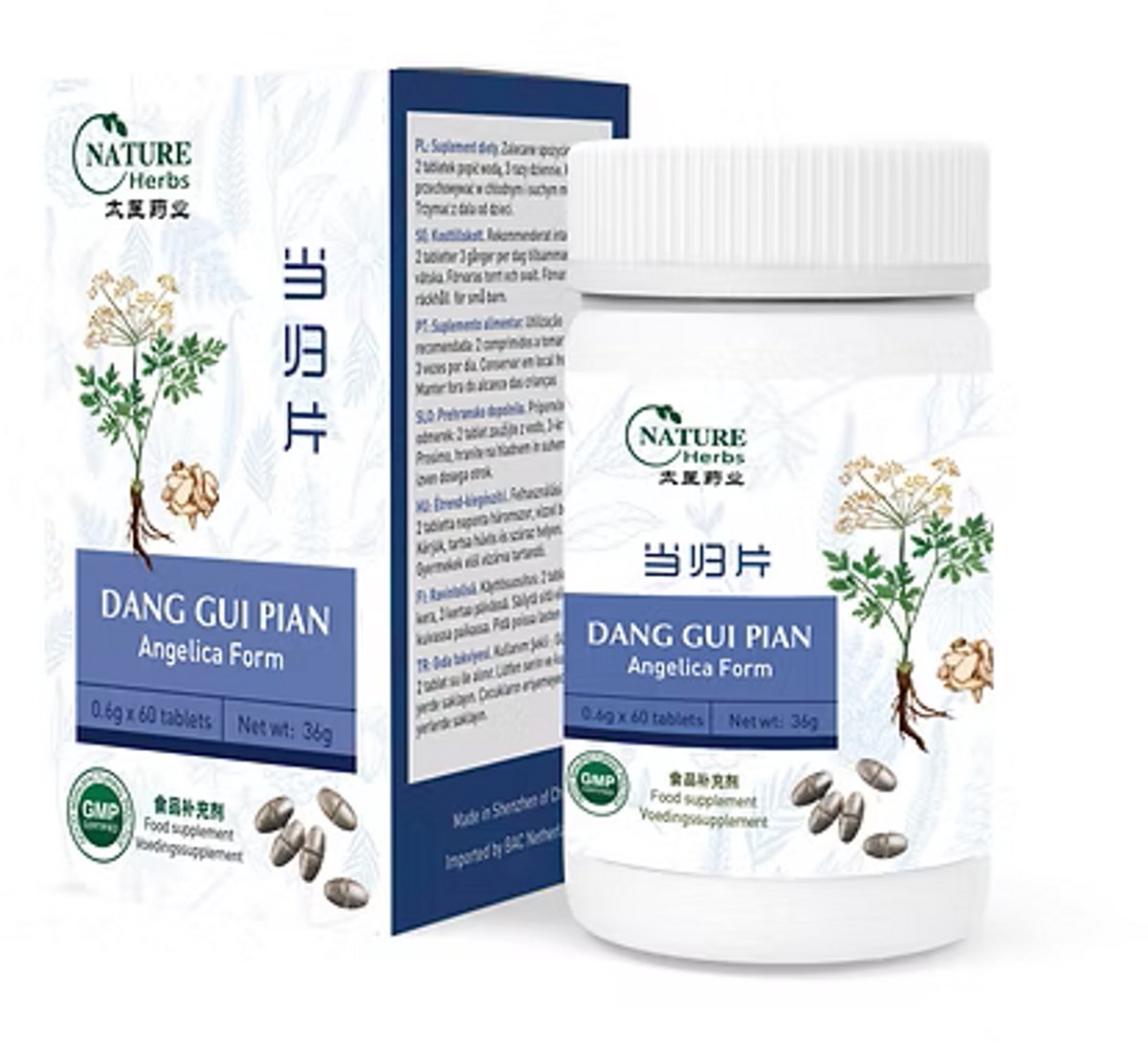 Angelica Form - Dang Gui Pian - Energie, Menstruatie, Hormonen