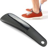 Schoenlepel I Kunststof I Lengte 16 CM I Schoentrekker I Met Ophangoog I Zwart