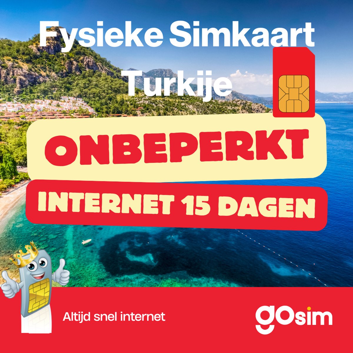 travSIM Turkey SIM Card | Vodafone Network | 10GB data with 4G/5G speeds | Free roaming in Greece, Malta & Cyprus | Plan on SIM Card for Turkey is valid for 14