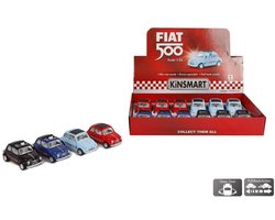 Fiat 500 die cast verkrijgbaar in 4 kleuren verkoop per stuk 12,3 cm speelgoed auto 1:24