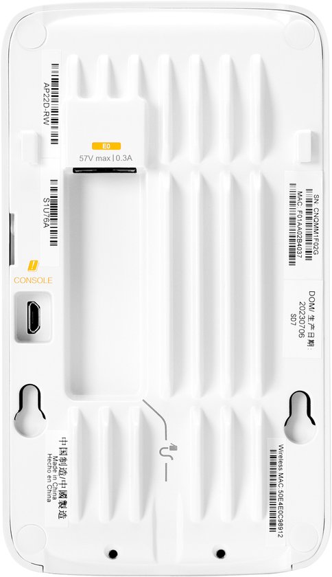 Aruba Instant On AP22 Draadloos Toegangspunt – 1774 Mbit/s, PoE, Wit – Voor Betrouwbaar Wifi-netwerk