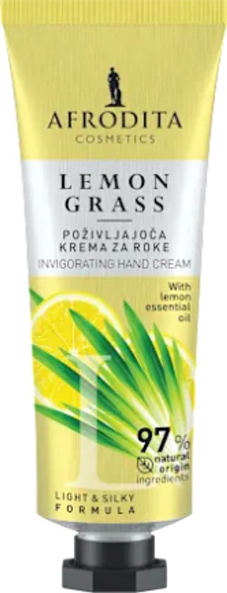 Crème pour les mains à la citronnelle - Afrodita | 1 x 50 ml - Citronnelle | Nourrit et adoucit