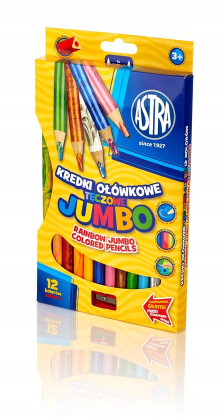 Driekant kleurpotlood Jumbo grip 5 st neon Driekant kleurpotlood Jumbo grip 5 st neon