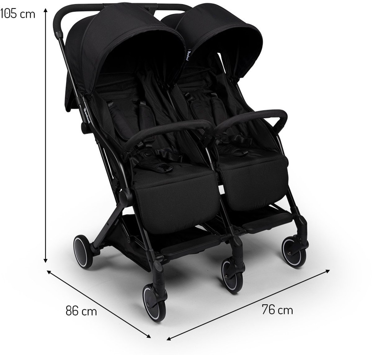 Baninni Duo Buggy Adige Zwart — cadeau in Cadeau-ideeën - foto 5
