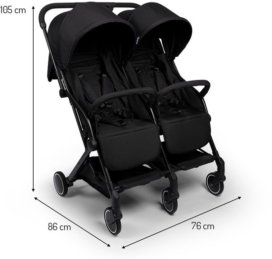 Baninni Duo Buggy Adige Zwart van Baninni — afbeelding 5